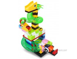 Marble Runs Race Tracks Building Set Ball Drop Toy Animal and Forest Theme Building Blocks Toys & Gifts for Kids Toddlers 3-5 67PCS