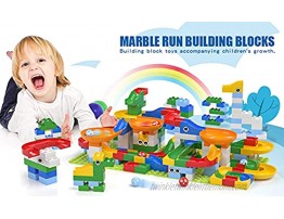 PEAINBOX Marble Run for Kids Marble Maze Track Race Game Construction Building Blocks Toys STEM Learning Educational Toy Gift for Boy Girl Age 3 4 5 6 7 8 9 Years Old-176PCS