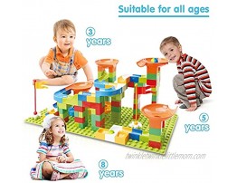 TOY Life 152 PCS Marble Run Set Building Blocks-Marble Race Tracks for Kids Includes Classic Big Blocks Marble and Many Accessories-Perfect STEM Toy for Toddlers Kids Age 3,4,5,6,7,8,9+