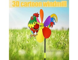 XUEKUN Garden Decor Pinwheels Colorful Lovely 3D Animal Whirligig Wind Spinner Windmill Toys for Garden Yard Lawn Decorations Baby Kids