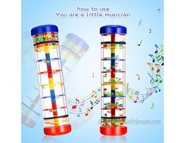 8.3 Inches Rattle Tube Rain Stick for Girls and Boys Rain Stick Shaker Rainstick Rainmaker Toy Music Sensory Toys