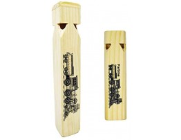 Fartime 2PCS-Wooden Train Whistle Musical Toy for Kids—4 Tones 7.4 Long And 2 Tones 5.5Long