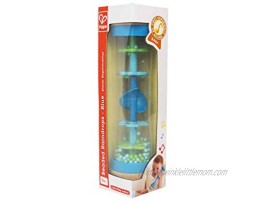 Hape Beaded Raindrops | Mini Wooden Musical Shake & Rattle Rainmaker Toy Blue Model Number: E0328B ,L: 2 W: 2 H: 7.9 inch