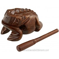 Meinl Percussion FROG-L Large Wooden Frog Guiro African Brown
