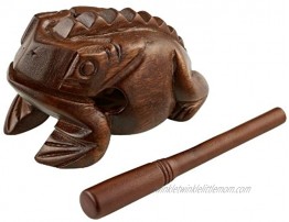 Meinl Percussion FROG-L Large Wooden Frog Guiro African Brown