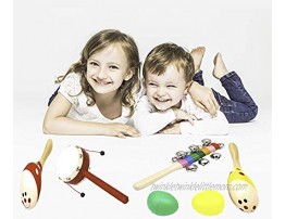 Toddler Musical Instruments 8PCS Kids Music Toys Wooden Percussion Instruments for Toddler Kids Educational Musical Toy for Boys and Girls