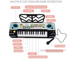 32 Keys Kids Keyboard Piano Multifunction Electronic Piano Kids Keyboard Music With Microphone Piano Music Teaching Toys Birthday Christmas Day Gifts for Boys Girls