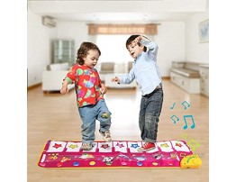 ALITREND Baby Piano Musical Mats Electronic Music Dance Mat Animal Keyboard Play Mat Carpet Blanket for Kids Boys Girls Baby Educational Toys