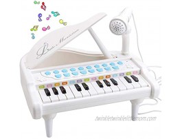Amy&Benton Baby Toddler Piano Toys for Girls Birthday Gift Toys White & Purple