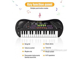 aPerfectLife Kids Keyboard Piano 32 Keys Multifunction Electric Keyboard Piano for Kids Kids Piano Musical Instruments Gift Toy for 3 4 5 6 7 8 Year Old Boys and Girls Black
