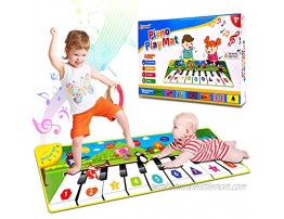 Aywewii Toddler Toys Piano Play Mat Music Mat Child Floor Piano Dance Keyboard Mat with 26 Music Sounds Early Education Musical Toys for 1 2 3 4 5 Year Old Girls Boys Piano Toys