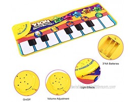 Baby Toys 12-18 Months Piano Mat for 1 Years Old Boy Gifts,Kids Piano Keyboards with 5 Animal Sounds 27.6 Musical Mat Toddler Girl Toy Educational Learning Music Toys