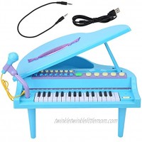 GLOGLOW Grand Piano Toy Piano Educational Children Kid Toy Piano Keyboard Toy for Kids Musical Instrument Pink Piano Toy Multifunctional Electronic Toy