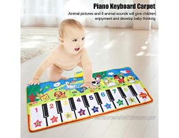 Hztyyier ABC Mats for Floor Two Step and Dance Kids Musical Mats Music Piano Keyboard Dance Floor Mat Carpet Blanket Touch Playmat Early Education Toys for Baby Girls Boys