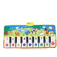 Hztyyier ABC Mats for Floor Two Step and Dance Kids Musical Mats Music Piano Keyboard Dance Floor Mat Carpet Blanket Touch Playmat Early Education Toys for Baby Girls Boys