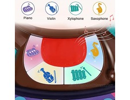 iPlay iLearn Music Baby Toys Electronic Monkey Piano Keyboard W Light Sounds Infant Musical Activity Center Toddler Development Fine Motor Birthday Gifts for 18 24 Month 2 3 Year Old Boys Girls