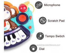 iPlay iLearn Music Baby Toys Electronic Monkey Piano Keyboard W Light Sounds Infant Musical Activity Center Toddler Development Fine Motor Birthday Gifts for 18 24 Month 2 3 Year Old Boys Girls
