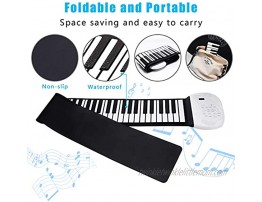 JAEZZIY Roll Up Piano 88 Keys Electric Piano Keyboard Upgraded Portable Keyboard Piano with Bluetooth Microphone Built-in Double Loud Speaker Rechargeable Battery Piano for Kids Beginners Gift