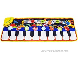 KAREZONINE Piano Mat Kids Keyboard Mat Playmat Education Toy Birthday Christmas Easter Day Gift for Kids Boys Girls