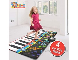 Little Performer Piano Dance Mat for Kids | 24 Key 70” Giant Floor Piano Music Mat | Electronic Step On Piano Keyboard for Girls and Boys 3+
