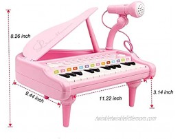 Love&Mini Piano Keyboard Toy for Kids Baby Girls Toys Learning Education Musical Toy for 1 2 3 4 Years Old Girls First Birthday Gifts