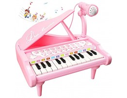 Love&Mini Piano Keyboard Toy for Kids Baby Girls Toys Learning Education Musical Toy for 1 2 3 4 Years Old Girls First Birthday Gifts