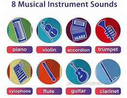 M SANMERSEN Kids Piano Mat Keyboard Music Mats with 8 Instrument Sounds 10 Demos Touch Play Musical Mat Gifts Toy for Boys Girls Double-Way for Playing