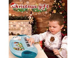 Mini Tudou Piano Toy for Toddler Girls,35 Keys Multifunctional Smart Large Keyboard Toy with Microphone Sing & Play Early Educational Baby Toy Best for 18M+ KidsBlue