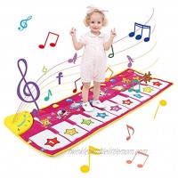 NEWSTYLE Music Toys Kids Musical Mat Music Keyboard Piano Mat Dance Floor Mat Carpet Baby Touch Playmat Animal Blanket Early Educational Toy for Kids Toddler Girls Boys 39.5x14
