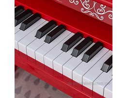 Qaba Kids Mini Piano Toy with 25 Keys Simulated Piano Sound a Realistic Piano Look & Side Book Holder Red