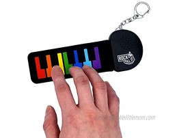 Rock And Roll It Micro Rainbow Piano. Real Working & Playable Piano Keychain. Hang on a Backpack & Play Anywhere! Mini Size color Finger Piano Pad. Tiny Silicone Electronic Keyboard. Battery Include