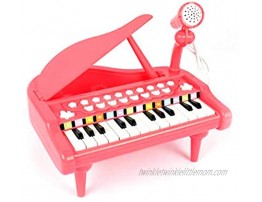Rowan Educational Musical Instrument Pink Tabletop Piano Keyboard Musical Toy Gift for Kids Girls and Boys