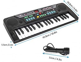 Shayson Keyboard Piano for Kids 37-Key Keyboard Piano with FM Radio & Microphone Portable Electronic Keyboard for Musical Teaching Toys