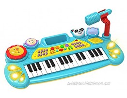 Toymaker Electric Organ for Toddler Animal shape Piano for Kids with Microphone Best Birthday Gifts for boy and girl 31 keys