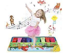 Weefun Musical Mat Piano Play Keyboard Dance Floor Mat Carpet Animal Blanket Touch Playmat Early Education Music Toys for 1 2 3 4 5 Year Old Girls Boys Christmas Birthday Gift for Kids Toddler