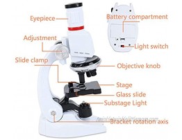 100X 400X 1200X with LED Children's Microscope Student Microscope Science Kit Educational Toy Children Birthday Gift