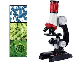 ALEENFOON Kids Microscope 100x 400x 1200x Magnification Microscope Set with LED Light Kids Educational Toys Birthday Present Scientific Exploration Microscopes Gift