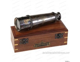 Antique Style Marine Sailor-Dollond London Spyglass 18 inch Brass Telescope with High Resolution Beautiful Design and Finish by Black Antique …