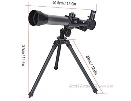 Astronomical Telescope Folding Tripod Refractor with 3 Interchangeable Eyepieces for Beginners Students Children Kids Moon Planet Observation