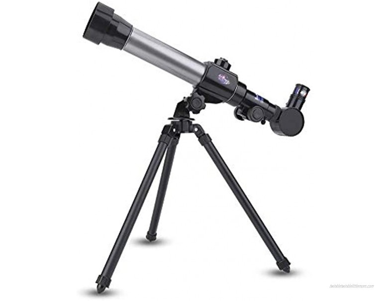 Astronomical Telescope Folding Tripod Refractor with 3 Interchangeable Eyepieces for Beginners Students Children Kids Moon Planet Observation