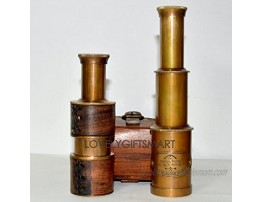 Astronomy Handheld Brass Telescope Pirate Navigation Antique Spyglass Gift
