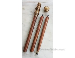 Beautiful Nautical Antique Finish Walking Stick Telescope Collectible Wooden Cane with Brass Telescope Handle