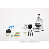 E&B Microscope Kit with 6 Magnifications 50x to 1200x Includes 37 Piece Accessory Handy Storage Case 5 Bonus Animal Plant Sides 37 Piece Accessory Set 2