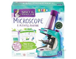 Educational Insights Nancy B's Science Club Microscope and 22-Page Activity Journal 400x Magnification Science for Kids