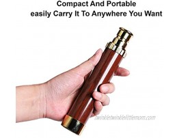 hi!SCI Retro Pirate Monocular Telescope for Kids & Adults Handheld Collapsible Brass Telescope 25x30 Zoomable Portable Pirate Spyglass for Games Watching Hunting Hiking Travelling and More