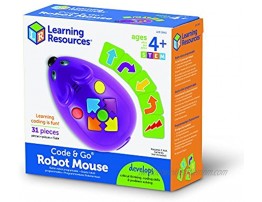 Learning Resources Code & Go Robot Mouse Coding STEM Toy 31 Piece Coding Set Ages 4+