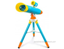 Little Experimenter Telescope for Kids – Children Telescope + Projector and 24 Space Images Including Educational Activity Book – Great Educational and Space Toy for Kids