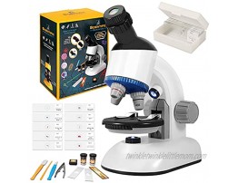 Microscope for Kids,APLOS LED 40X-1200X Magnification Kids Microscope,Students Microscope Slides with 10 Specimens,STEM Science Toys