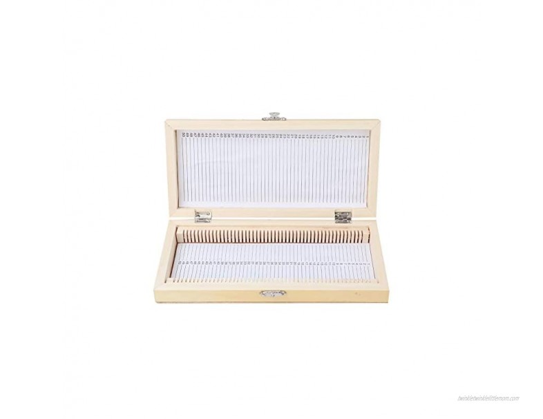 Microscope Slide Box Large-capacity Biological Slide Storage Box Wooden Storage Box for Slice Collection