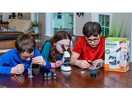 My First Lab’s Mini Microscope for Kids 5-7 – Entry Level STEM Microscope Kit w Childs Microscope Microscope Slides Guide & More Kids Microscope Science Kit 10x-40x Magnification
